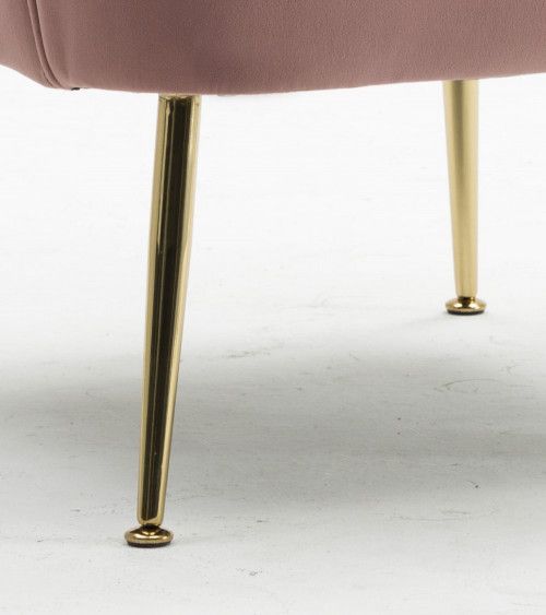 Butaca de terciopelo AMBERES con pata negra o dorada | Cambia Tus Muebles