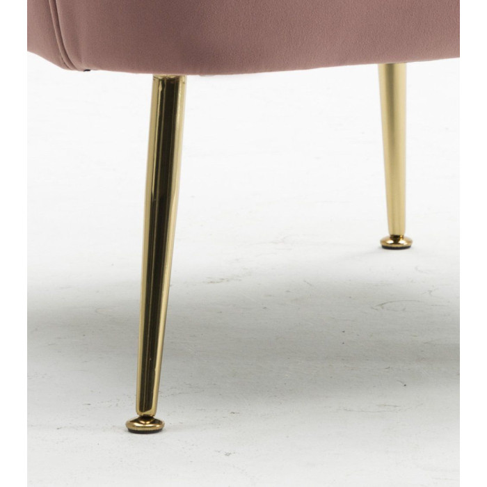 Butaca de terciopelo AMBERES con pata negra o dorada | Cambia Tus Muebles