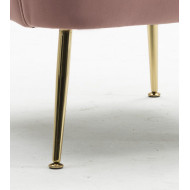 Butaca de terciopelo AMBERES con pata negra o dorada | Cambia Tus Muebles