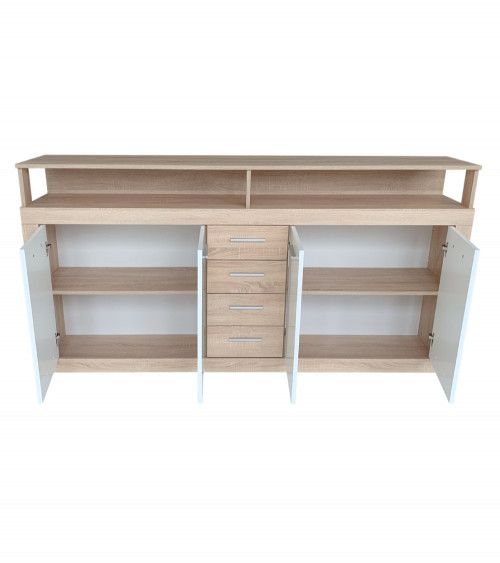 Mueble aparador LUANA 4 puertas 4 cajones