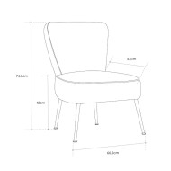Butaca descalzadora salón-dormitorio MOMOA