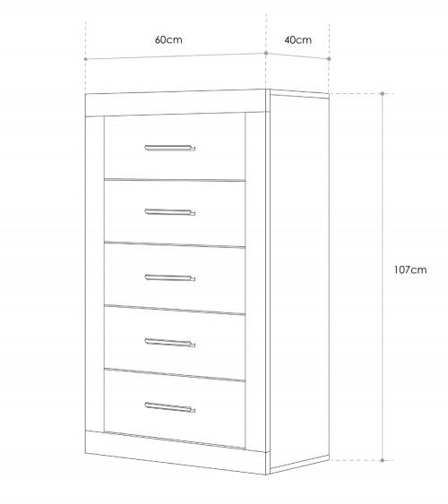 Sinfonier 5 cajones DORA