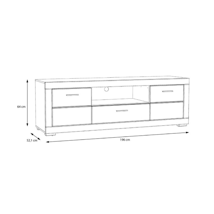 Mueble TV blanco SNOW