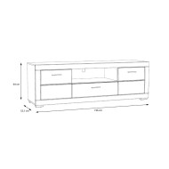 Mueble TV blanco SNOW