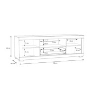 Mueble TV blanco SNOW