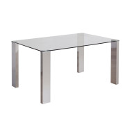 Mesa comedor rectangular cristal CANNES