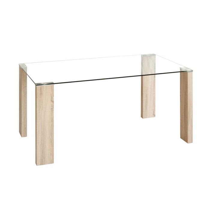 Mesa comedor rectangular cristal CANNES