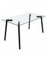 Mesa de comedor de cristal ESTOCOLMO | Cambia Tus Muebles