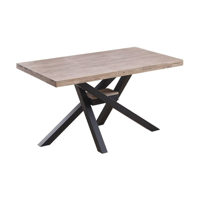 Mesa comedor industrial GAEL patas metal cruzadas