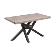 Mesa comedor industrial GAEL patas metal cruzadas