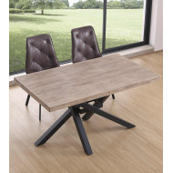 Mesa comedor industrial GAEL patas metal cruzadas