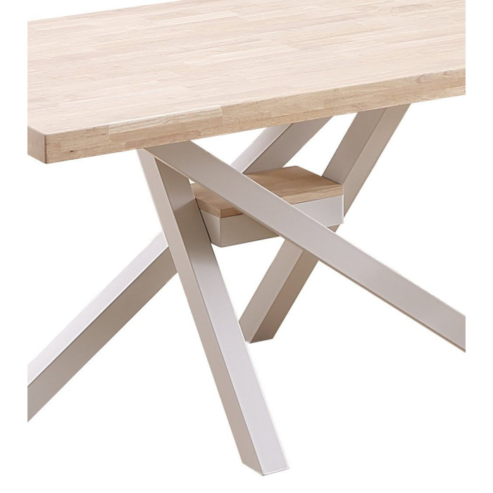 Mesa comedor industrial GAEL patas metal cruzadas