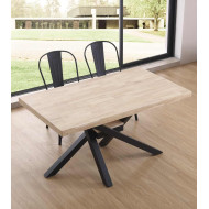 Mesa comedor industrial GAEL patas metal cruzadas