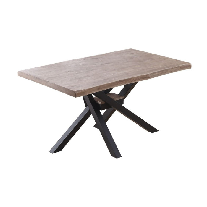 Mesa comedor industrial GAEL patas metal cruzadas