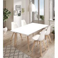 Mesa comedor extensible rectangular NÓRDICA