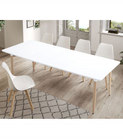Mesa comedor extensible rectangular NÓRDICA