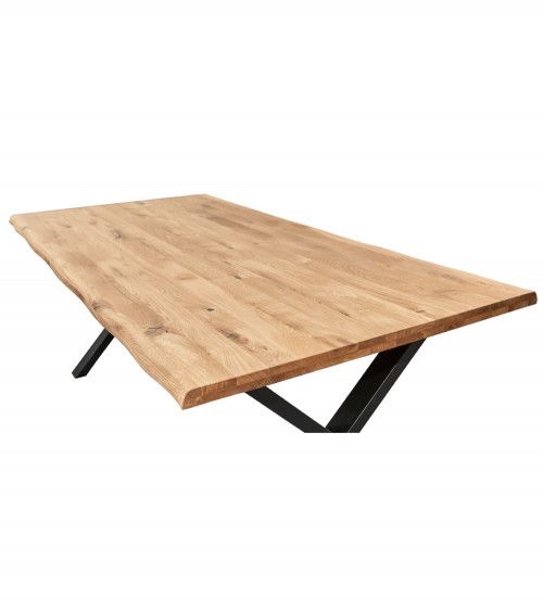 Mesa comedor industrial pata 'X' LINCOLN