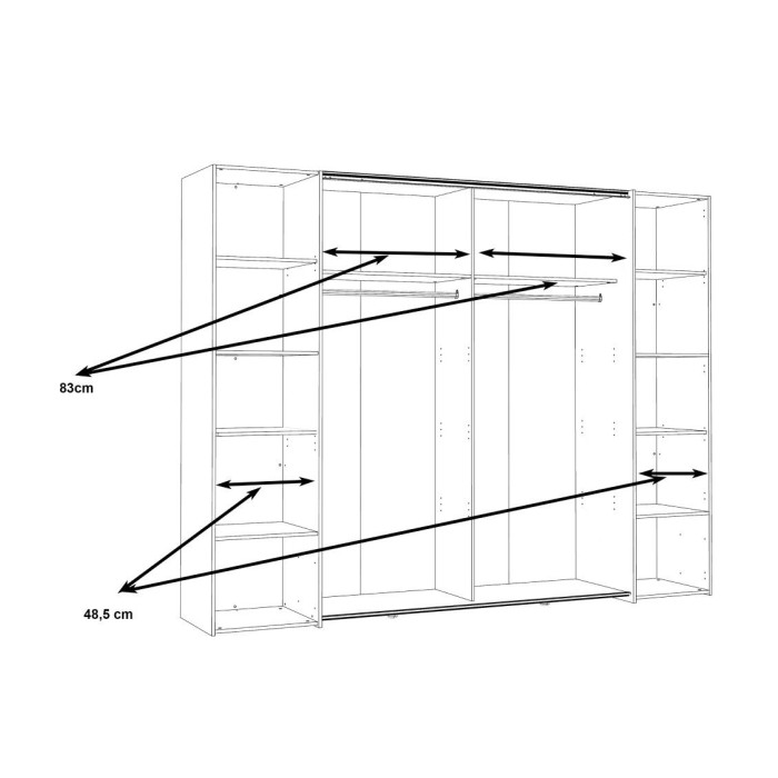 Armario ropero extra grande ARAGON