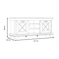 Mueble TV 150 cm ancho KAREN | Cambia Tus Muebles