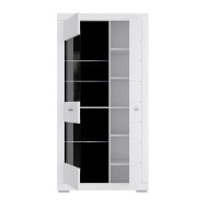 Vitrina alta blanca y cristal SNOW