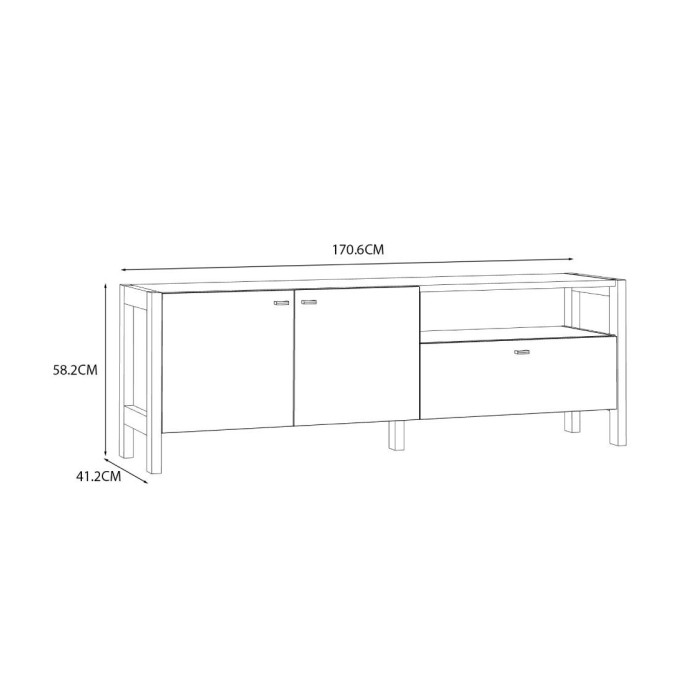 Mueble TV estilo nórdico BJORN