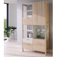 Vitrina doble alta BJORN estilo nórdico