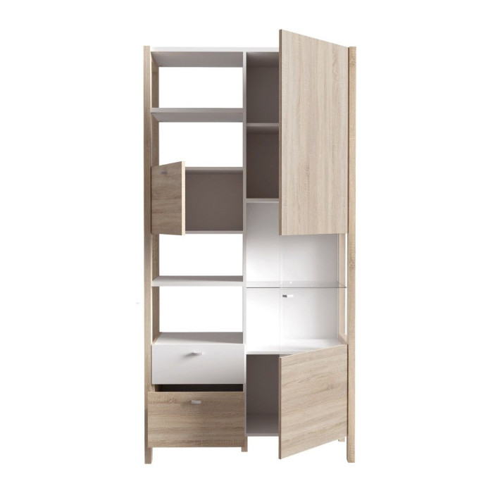 Vitrina doble alta BJORN estilo nórdico