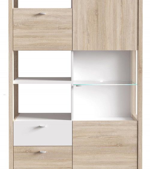 Vitrina doble alta BJORN estilo nórdico