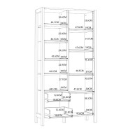 Vitrina doble alta BJORN estilo nórdico