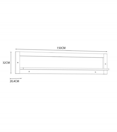 Estante pared BJORN estilo nórdico