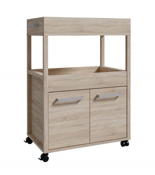 Mueble bar BACO con ruedas estilo industrial