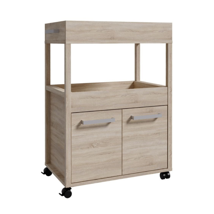 Mueble bar BACO con ruedas estilo industrial