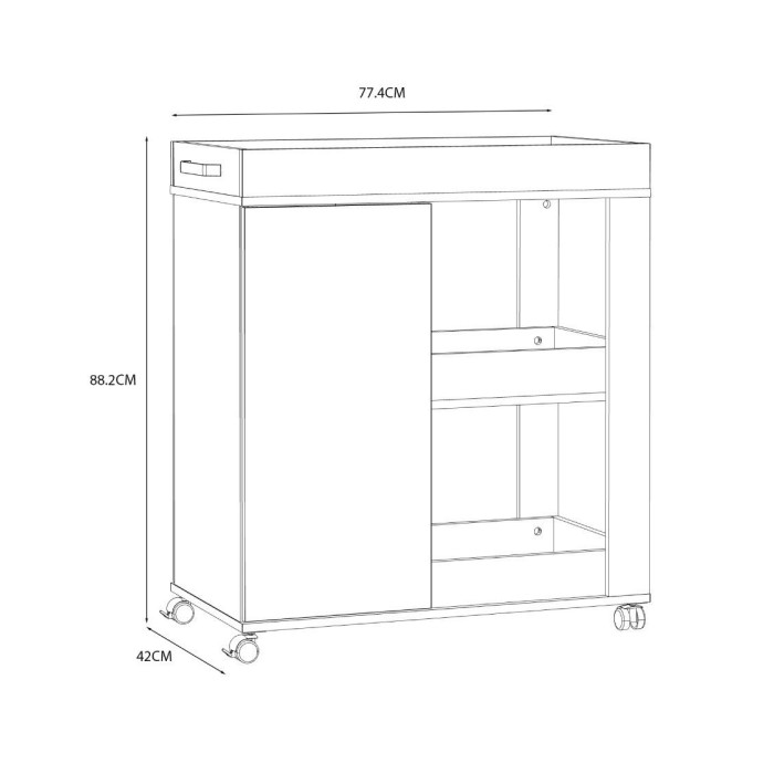 Mueble bar con ruedas RONY