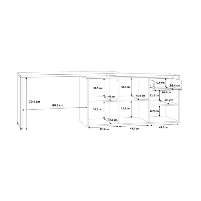 Mesa escritorio multifunción VALKIRIA