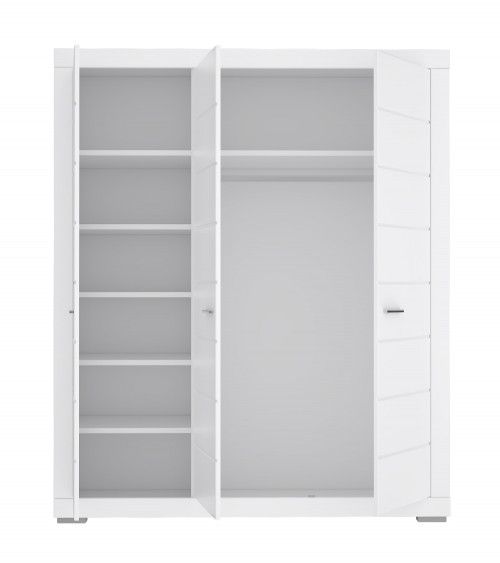 Armario ropero 3 puertas blanco SNOW