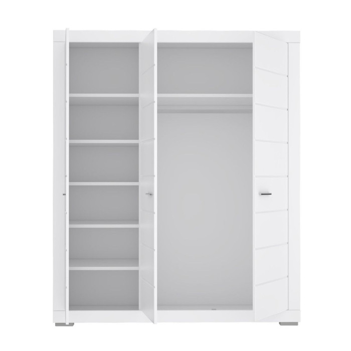 Armario ropero 3 puertas blanco SNOW