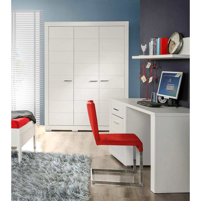 Armario ropero 3 puertas blanco SNOW