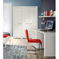 Armario ropero 3 puertas blanco SNOW