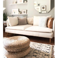 Puff redondo ratán VEGA