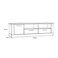 Mueble TV de 180 cm YUKON