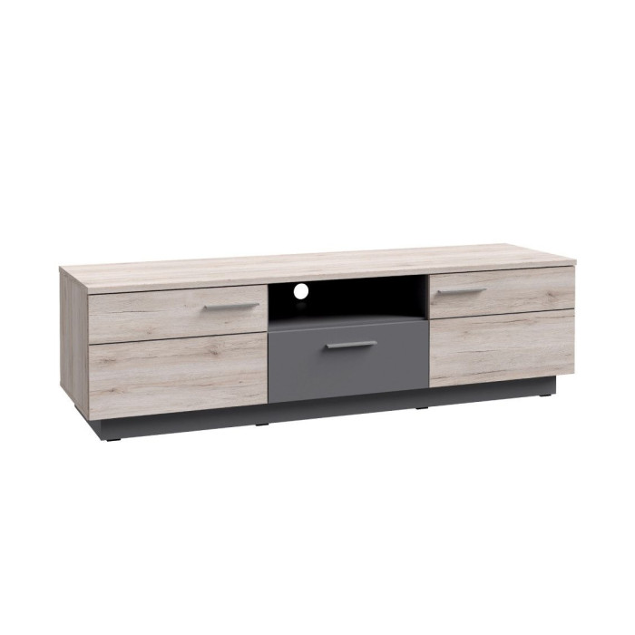 Mueble salón completo JADIEL en Roble Arena y Gris