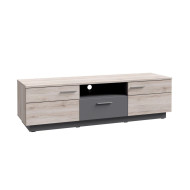 Mueble salón completo JADIEL en Roble Arena y Gris