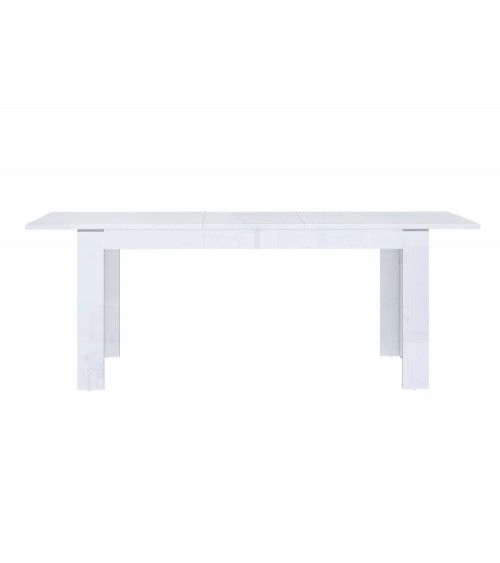 Mesa comedor extensible blanca SNOW