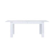 Mesa comedor extensible blanca SNOW