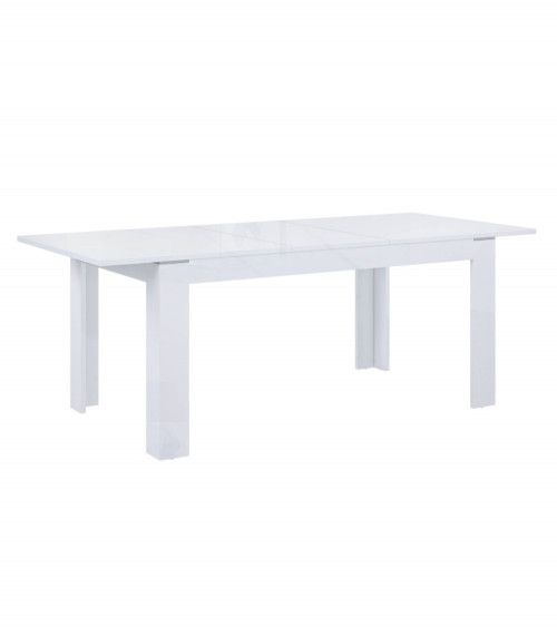 Mesa comedor extensible blanca SNOW