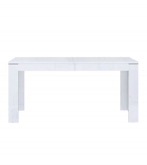 Mesa comedor extensible blanca SNOW
