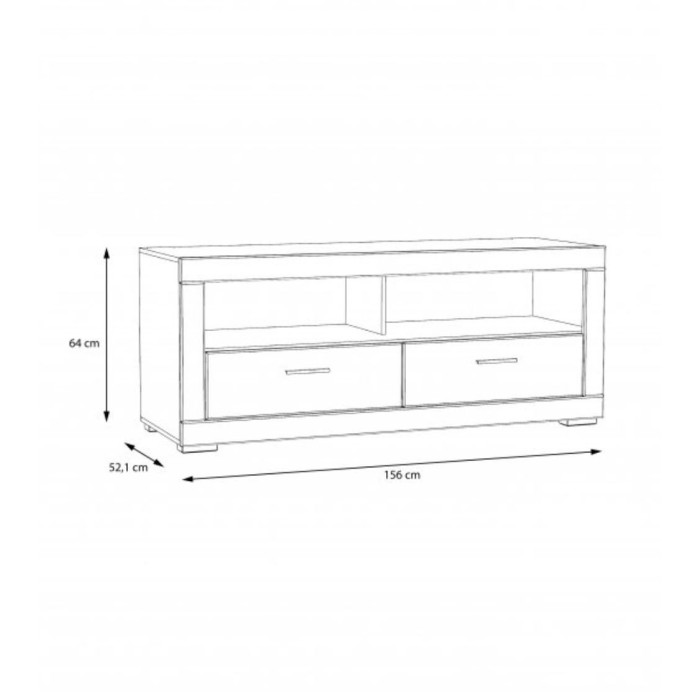 Mueble TV blanco SNOW 156 cm