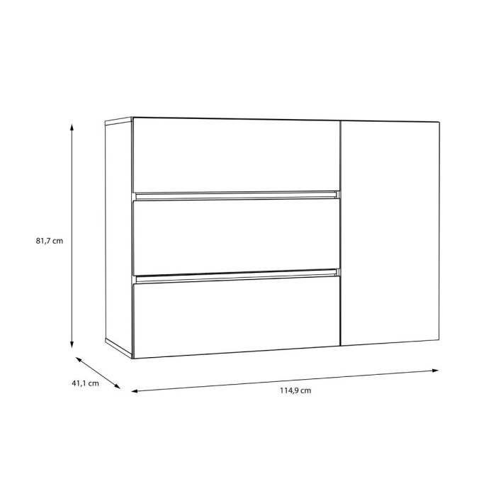 Cómoda cajonera LENY