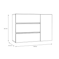 Cómoda cajonera LENY