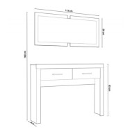 Mueble recibidor con espejo ARIZA